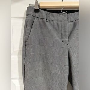 Express Columnist Ankle Pant Workwear Medium Rise Gray Plaid Size 4R